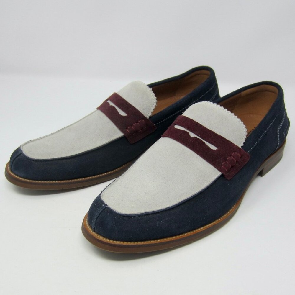 NIB Vintage Foundry Co Men's Brioc Dress Loafers Navy